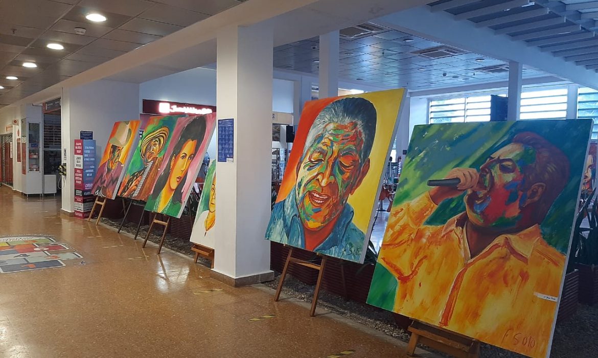 Exposición de Juglares y Musas de Música Vallenata en el Aeropuerto Internacional Almirante Padilla