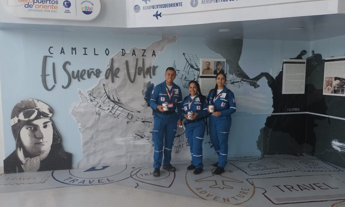 La Cruz Roja Nacional visitó el Aeropuerto Internacional Camilo Daza