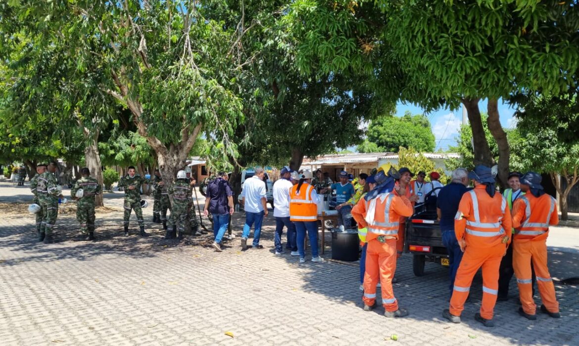 Jornada de Aseo transformó los alrededores del Aeropuerto Alfonso López Pumarejo de Valledupar